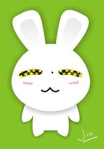 小兔吃瓜烟花图片卡通,卡通画面萌动人心